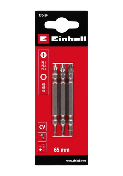 Çift Uçlu Bit Seti 3 Parça 65 Mm, Çok Yönlü Uç Profilleri İle
