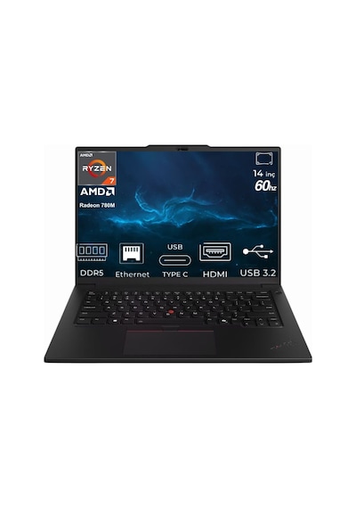 Lenovo Thinkpad P14S Gen 5 21MFS2MQ00-K01 R7-8840HS 32 GB 512 GB SSD 14" Free Dos Dizüstü Bilgisayar