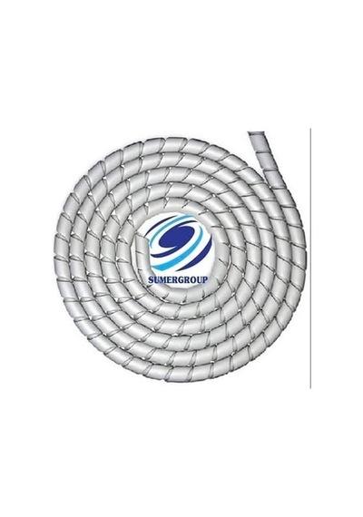 4mm Kablo Toplayıcı Spiral Gri 100 Metre