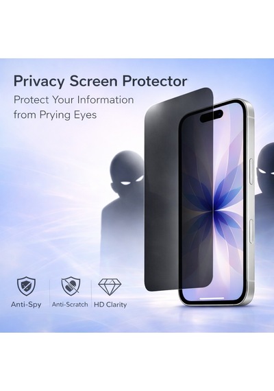 Pp Apple iPhone 17 Uyumlu Hayalet Ekran Koruyucu Gizli Privacy
