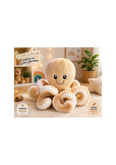Yumuşak Yastık Peluş Ahtapot Uzun Kollu Deniz Canlısı Peluş Ahtapot Hediyelik