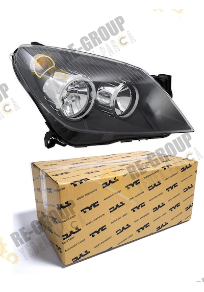 Opel Astra H Ön Far Siyah Zemin 2004-2007 -sağ- 1216562