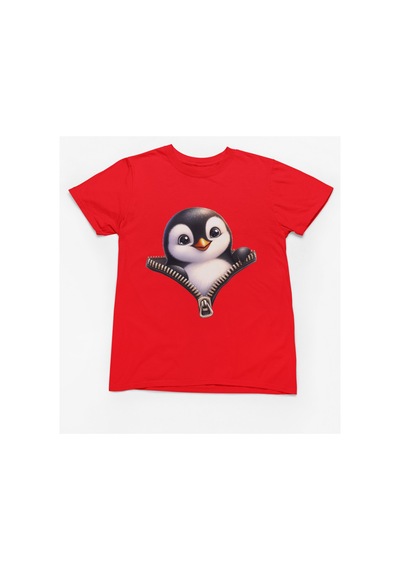 Magors Stıl-x Sevimli Penguen Baskılı Bisiklet Yaka %100 Pamuklu Kız Çocuk Tshırt Beyaz,sarı,kırmızı,siyah Kırmızı Magors Stıl-x Sevimli Penguen Baskılı Bisiklet Yaka %100 Pamuklu Kız Çocuk Tshırt Beyaz,sarı,kırmızı,siyah Kırmızı