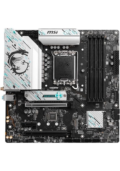 Msı B760m Gamıng Plus Wıfı Ddr5 6800mhz 2xhdmı 2xdp 2xm.2 Usb 3.2 Matx 1700p 12. / 13. Ve 14. Nesil İşlemci Uyumlu