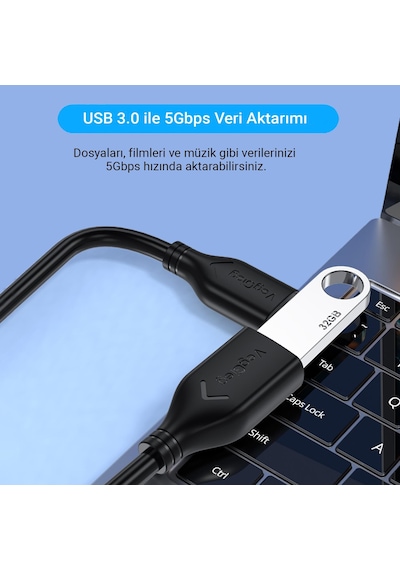 Veggieg Usb 3.0 Uzatma Kablosu 1.5 Metre