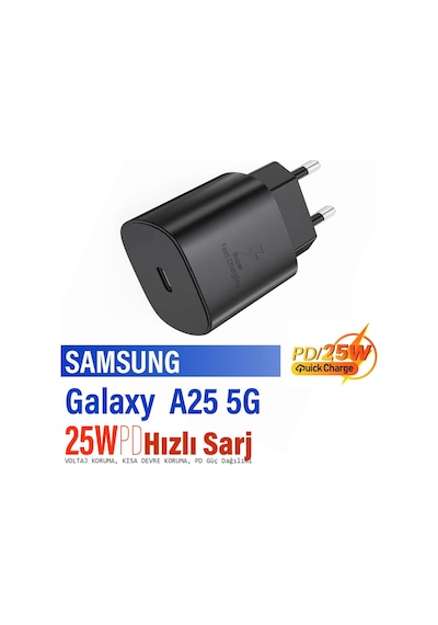 Samsung A25 5g Uyumlu Şarj Aleti Hızlı Type-c 25w Pd Şarj Aleti
