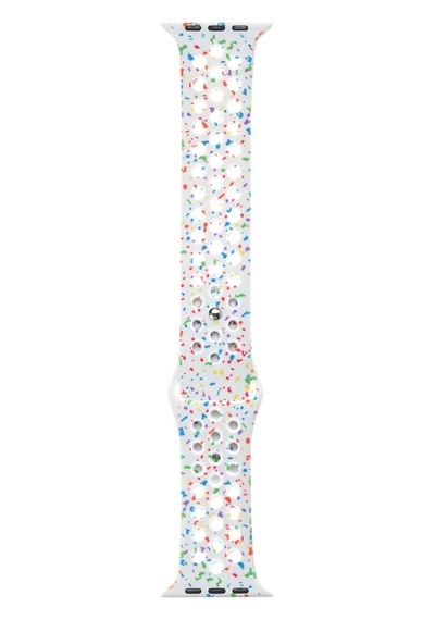 Apple Uyumlu  Watch 38 mm Kordon Yeni Seri 2023 Krd-02 Silikon Strap Kayış