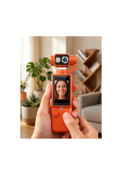 Taşınabilir 4k Gimbal Kamera 180 Derece Döner Lens Stabil Video Çekim Özellikli Belirtilmemiş