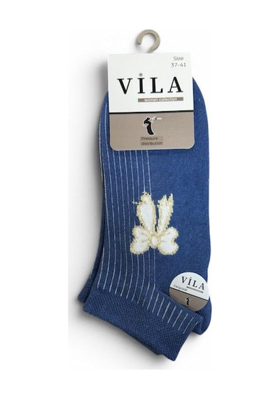 Vıla Kadın Renkli Soft Patik Çorap 6'lı Çok Renkli 3 Çok Renkli 3