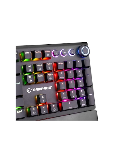 Rampage KB-R92 Thunder Blue Switch RGB Bilek Destekli Mekanik Gaming Klavye