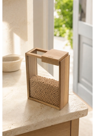 Purewood Sürgülü Kapaklı Cam Kavanoz - 2000 Ml Renkli