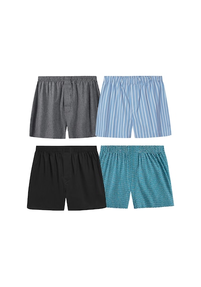 Yohannes Club Boxer Erkek, 5'li "essentian Classics Koleksiyonu" % 100 Pamuklu Poplin Kumaş, Koyu Renkler, 5 Adet Navy