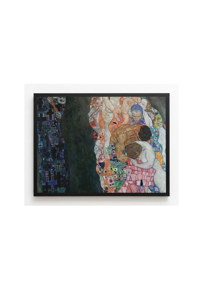 Klimt Ölüm Ve Yaşam Çerçevesiz Poster 30x42 Cm A3 Tablo Art Nouveau Duvar Dekoru Mat Fotoğraf Kağıdı
