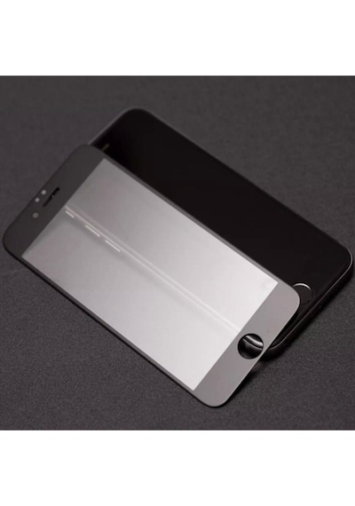Apple Uyumlu   iPhone 7 Plus/ 8 Plus Mat Ekran Koruyucu Temperli Cam Parmak Izi Bırakmaz Siyah