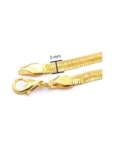 Çelik İtalyan Zincir Altın Kaplama 5 Mm Zn-142 Altın