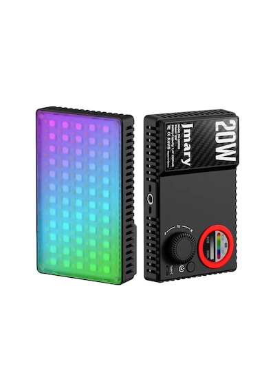 Jmary Fm-180rgb Rgb Led Telefon-kamera Üstü Aydınlatma Işığı 20w Siyah