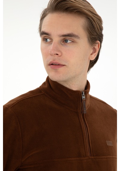 U.s. Polo Assn. Erkek Kahverengi Sweatshirt 50290609-vr029 Kahverengi