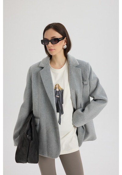 Helene Oversize Beyaz T-shirt BEYAZ