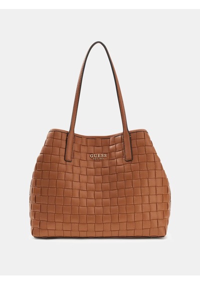 Guess Sandria Dokuma Tote Kadın Shopper Çanta Hwwg8418230 Kahverengi