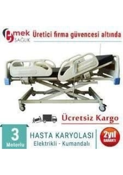 Medikaltec % 100 Yerli Üretim Abs Başlıklı Lüx Hasta Yatağı