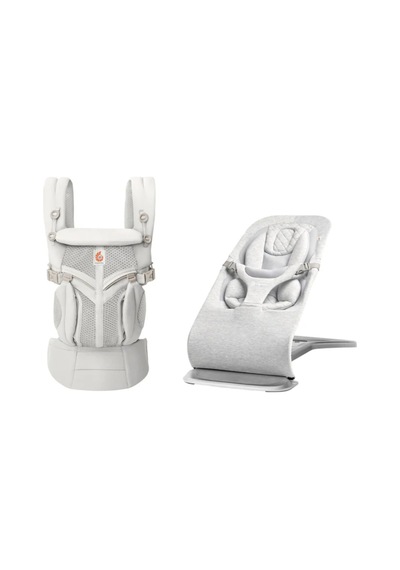 Bouncer & Taşıyıcı Seti Evolve Light Grey & Omni Classic Mesh Pearl Grey Gri