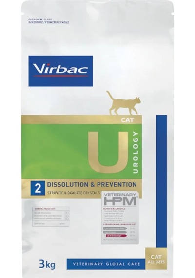 Virbac Urology Dıssolutıon & Preventıon U2 Cat Food 3 KG