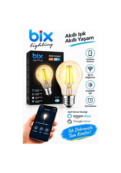 6w Daylight A+ Akıllı Ampul Wifi Uzaktan Kontrol Dim Edilebilir Alexa Google Uyumlu E27 Sarı Diğer