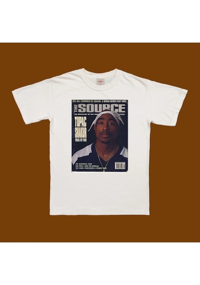 Tupac 01 T-shirt Beyaz