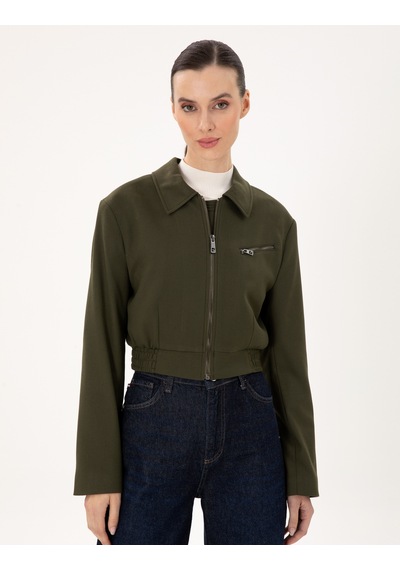Pierre Cardin Kadın Haki Ceket 50290809-vr027 Haki