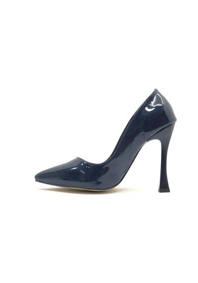 Feles 10 Cm Topuklu Stiletto Kadın Topuklu Ayakkabı Lacivert