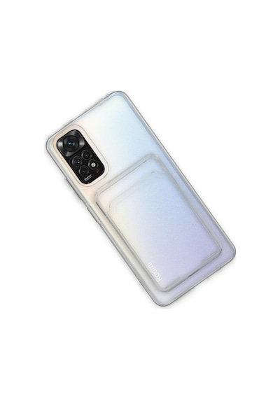 Xiaomi Redmi Note 11 Kılıf Kart Şeffaf Silikon - Şeffaf Seffaf