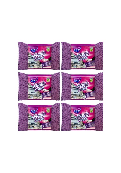 Magic Sünger 6 Lı Paket Mor Renk