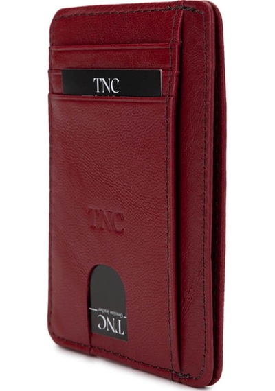Tamer Tanca Unisex Hakiki Deri Bordo Kartlık 688 1012 Krtlk Y25 Bordo Bordo