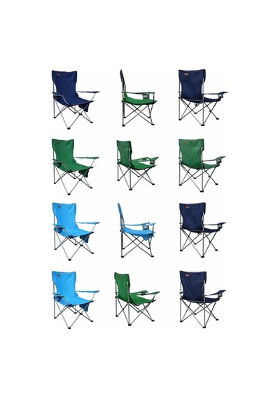 Madfox Campseat X90 Katlanır Kamp Sandalyesi Taşıma Çantalı Lacivert
