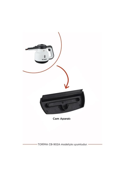 Torima CB-902A Buharlı Temizlik Makinası Uyumlu Yedek Cam Aparatı