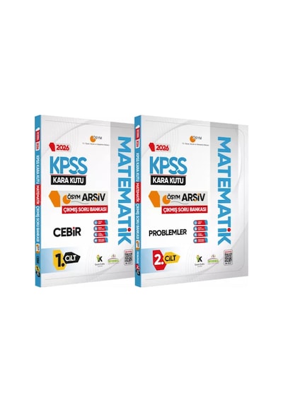 2025 Kpss Matematiğin Kara Kutusu 1. Ve 2.cilt Ösym Çıkmış Soru Bankası 2li Set Video/pdf Çözümlü