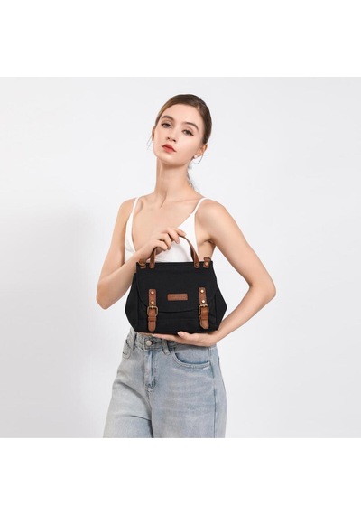 Kanvas Kumaş Kadın Çantası Elden Tutmalı Smart Bags 1327 Açık Gri