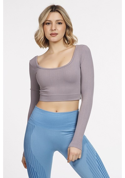 Doremi Seamless Straplez Uzun Kollu Fitilli Büstiyer 001