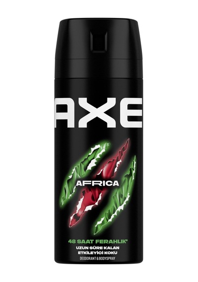 3 Adet Axe Africa 150 Ml Sprey Deodorant