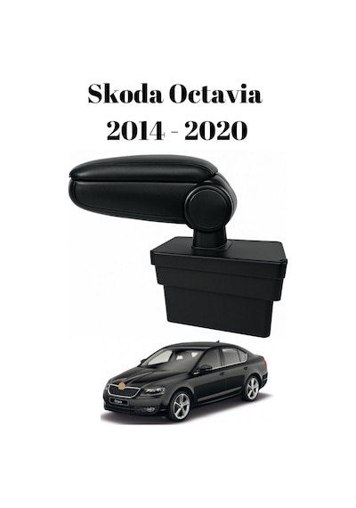 Skoda Octavia 2014 2015 2016 2017 2018 2019 2020 Uyumlu Araca Özel Kolçak Kol Dayama Orta Konsol