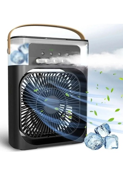 Mcg Taşınabilir 3 Farklı Mod Ayarlı 7 Farklı Led Işıklı Sulu Soğutmalı Taşınabilir Masaüstü Usb Fan Vantilatör