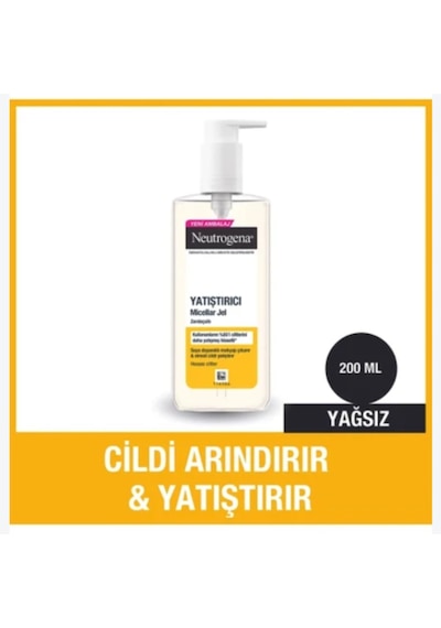 Neutrogena Hassas Ciltler Zerdeçallı Yatıştırıcı Micellar Jel 200 Ml