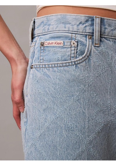 Calvin Klein 90s 6 In Short Needl, 3u8, 25 Kadın Mavi Kot Şort
