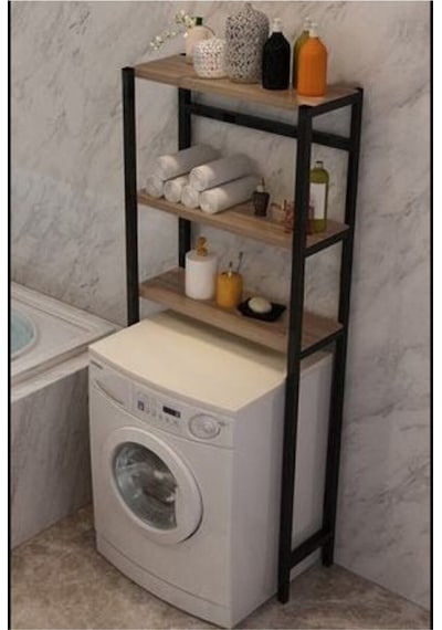 Cosargroup Çamaşır Makinası Üstü Düzenleyici 3 Katlı Raf 3 Raflı Banyo Düzenleyici