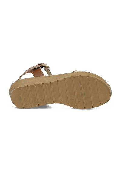 Polaris 409064.z6fx Taba Kadın Dolgu Topuk Sandalet 000000000102251881 Taba