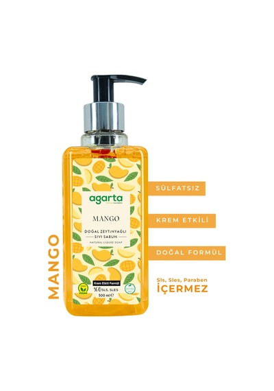 Agarta Doğal 500 ML Mango Sıvı Sabun