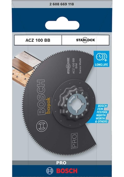 Bosch Pro Acz 100 Bb 1'li Ahşap Starlock Testere 2608669118