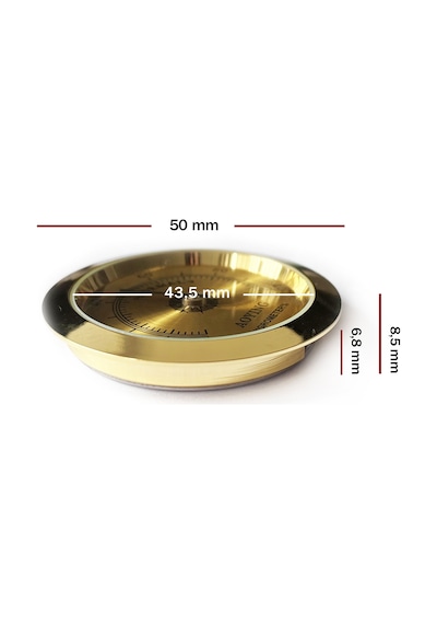 Analog Higrometre Nem Ölçer Humidor Puro Kutusu için Metal Çerçev N11.1835