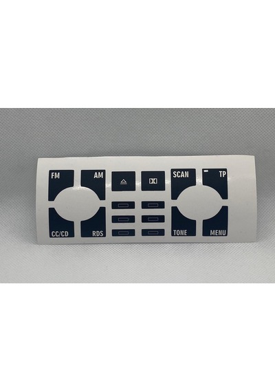 A4 B6 - B7 Kasa 2001-2008 Arası Radio Teyp Ünitesi Tuş Takımı Tamir Kiti Sticker Etiketi 1 Adet