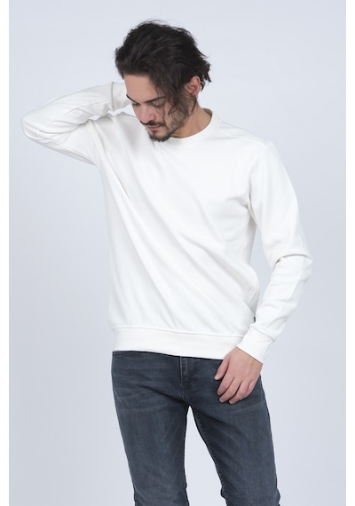 Metropolitan Erkek Bisiklet Yaka Sweatshirt 62422106 Beyaz